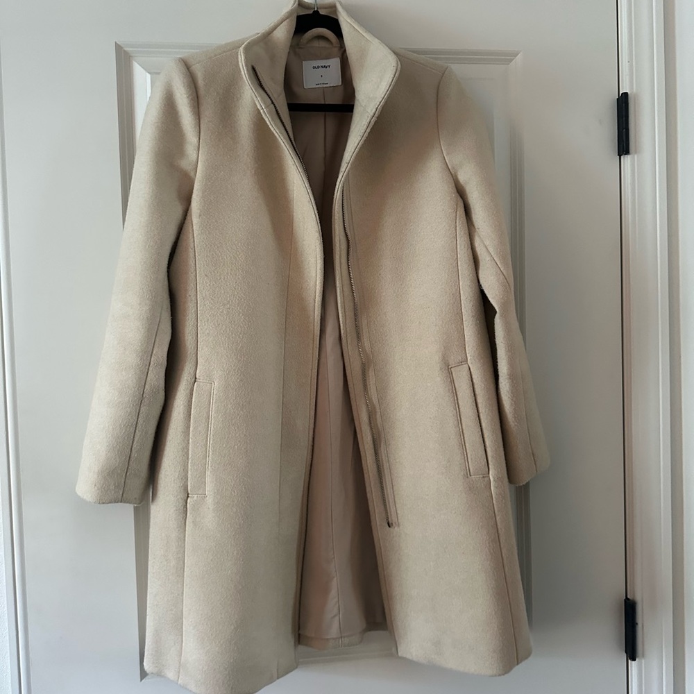 Old Navy Cream Trench Coat
